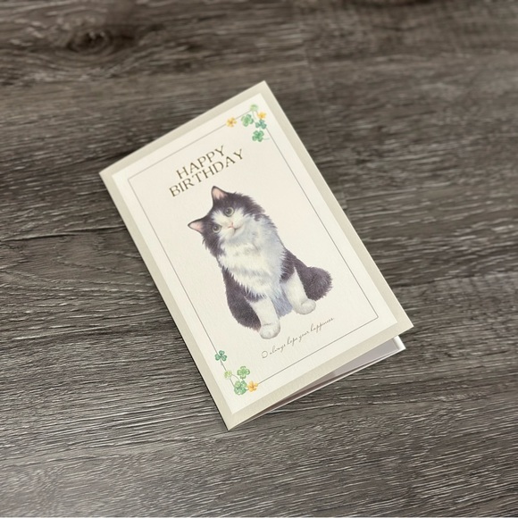 Norwegian Forest Kitten Cat Birthday Card ❘ Celebrate Card ❘ Happy Birthday Card - Picture 2 of 7